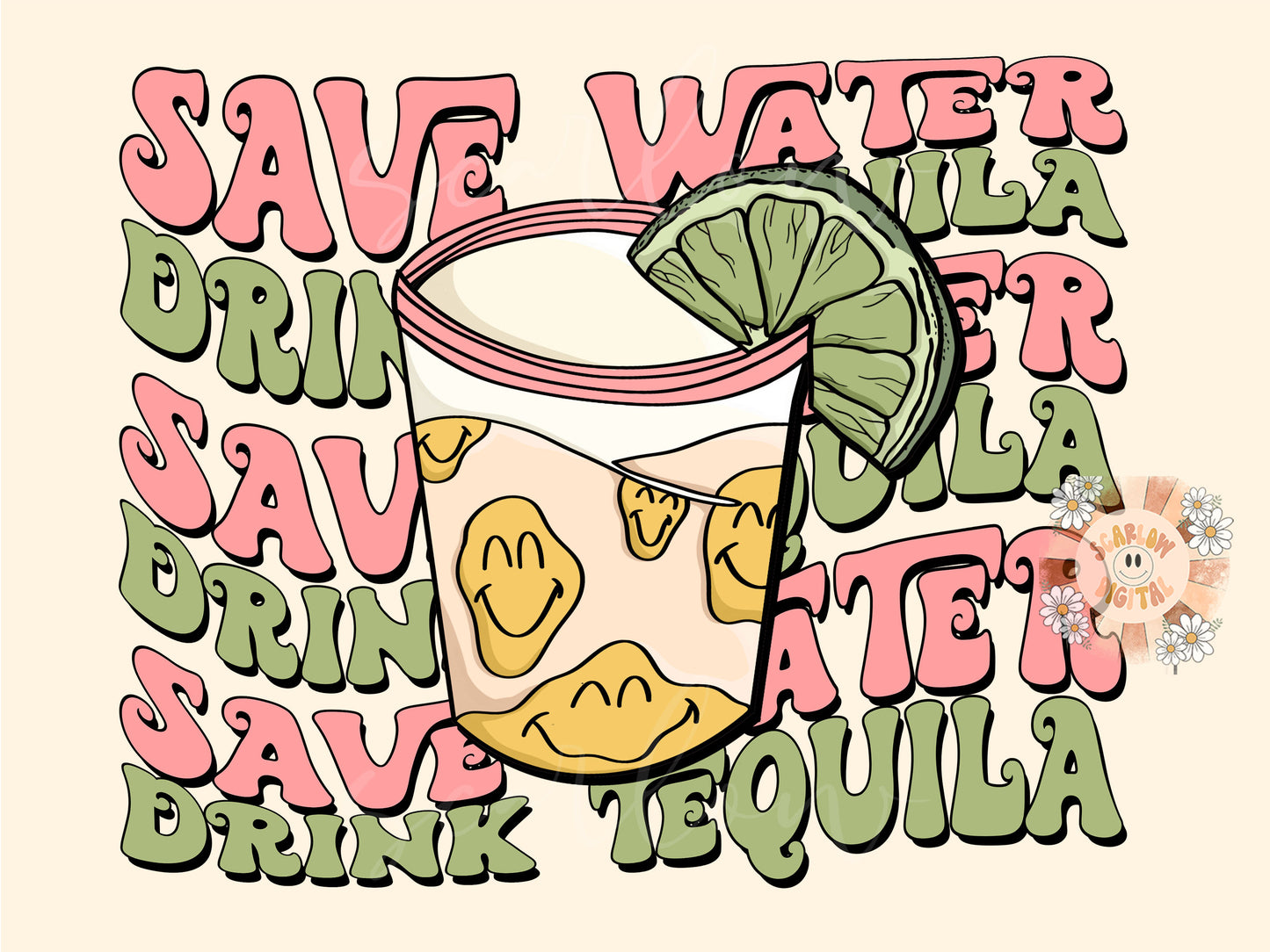 Save Water Drink Tequila PNG-Adult Humor Sublimation Digital Design Download-preppy png, funny png, tequila png, alcohol png, trendy png