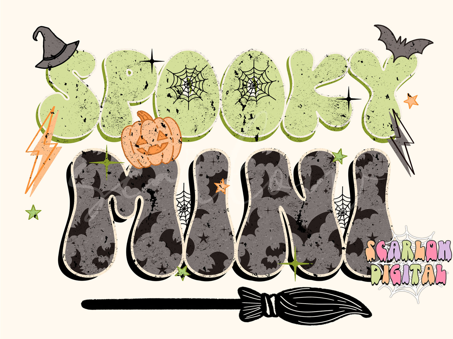 Spooky Mini PNG-Halloween Sublimation Digital Design Download-bats png, spooky season png, mom and me png, png for kids, pumpkins png design
