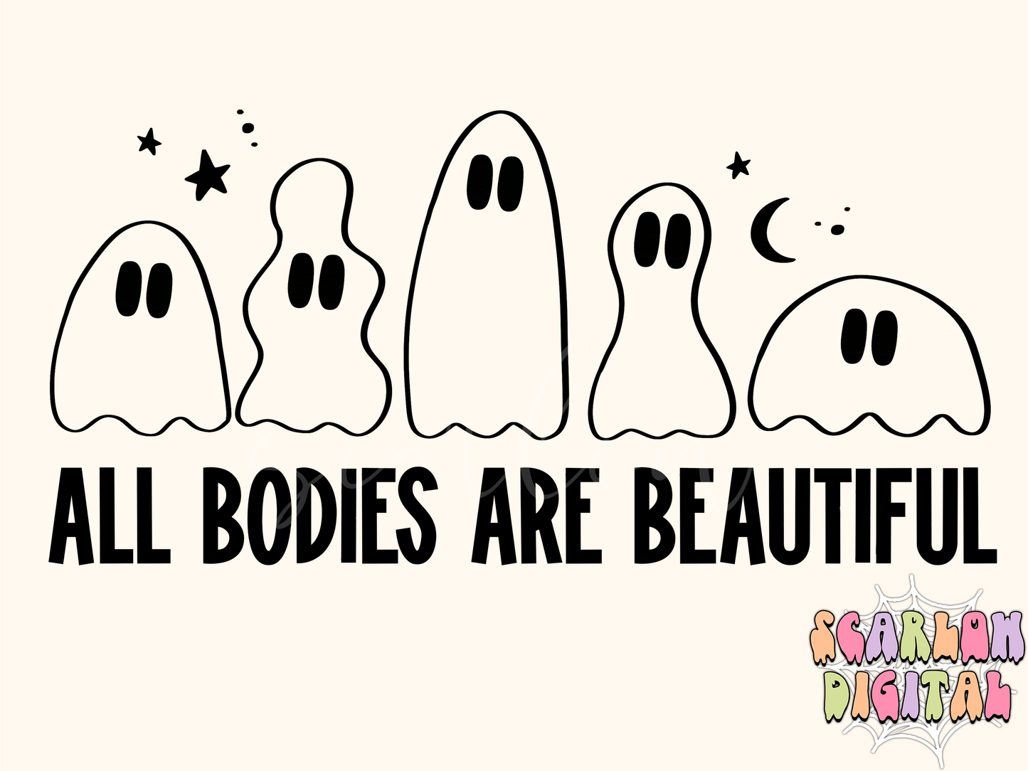 All Bodies Are Beautiful SVG Digital Design