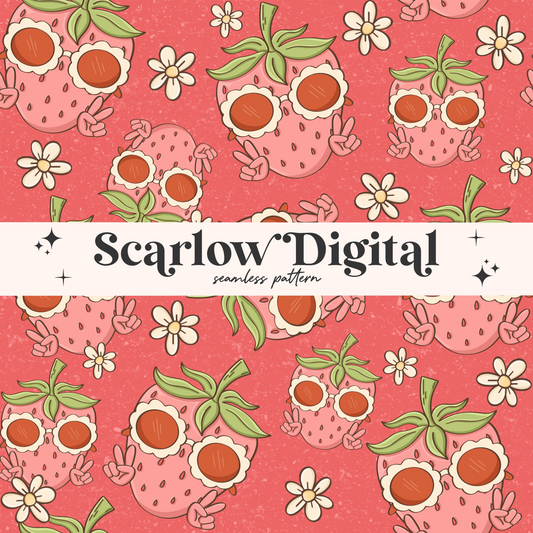 Strawberry Seamless Pattern