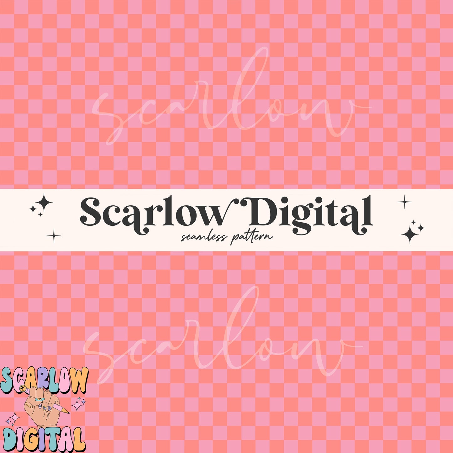 Checkered Seamless Pattern-Valentine's Day Sublimation Digital Design Download-girly checkers seamless, rocker seamless, retro seamless