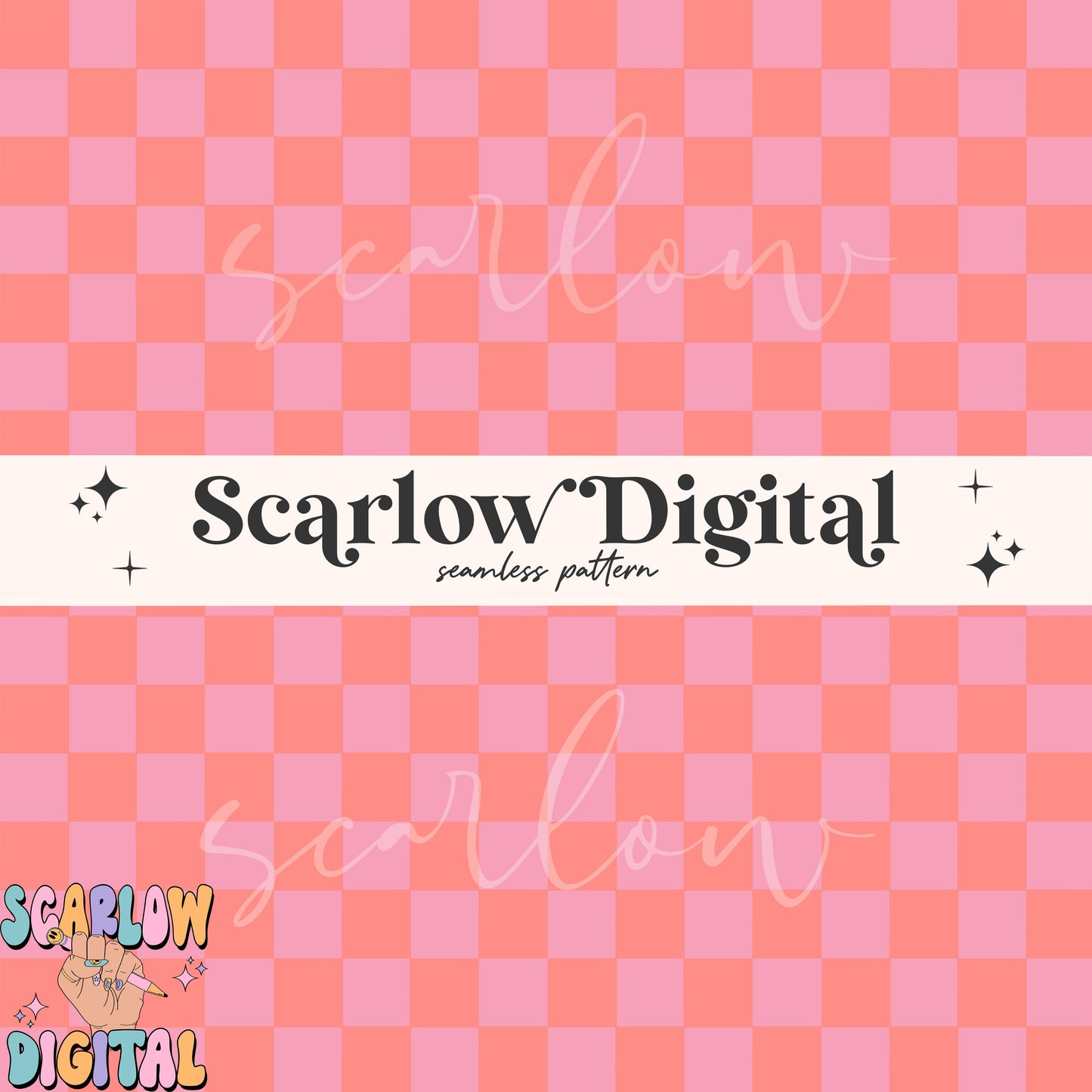 Checkered Seamless Pattern-Valentine's Day Sublimation Digital Design Download-girly checkers seamless, rocker seamless, retro seamless