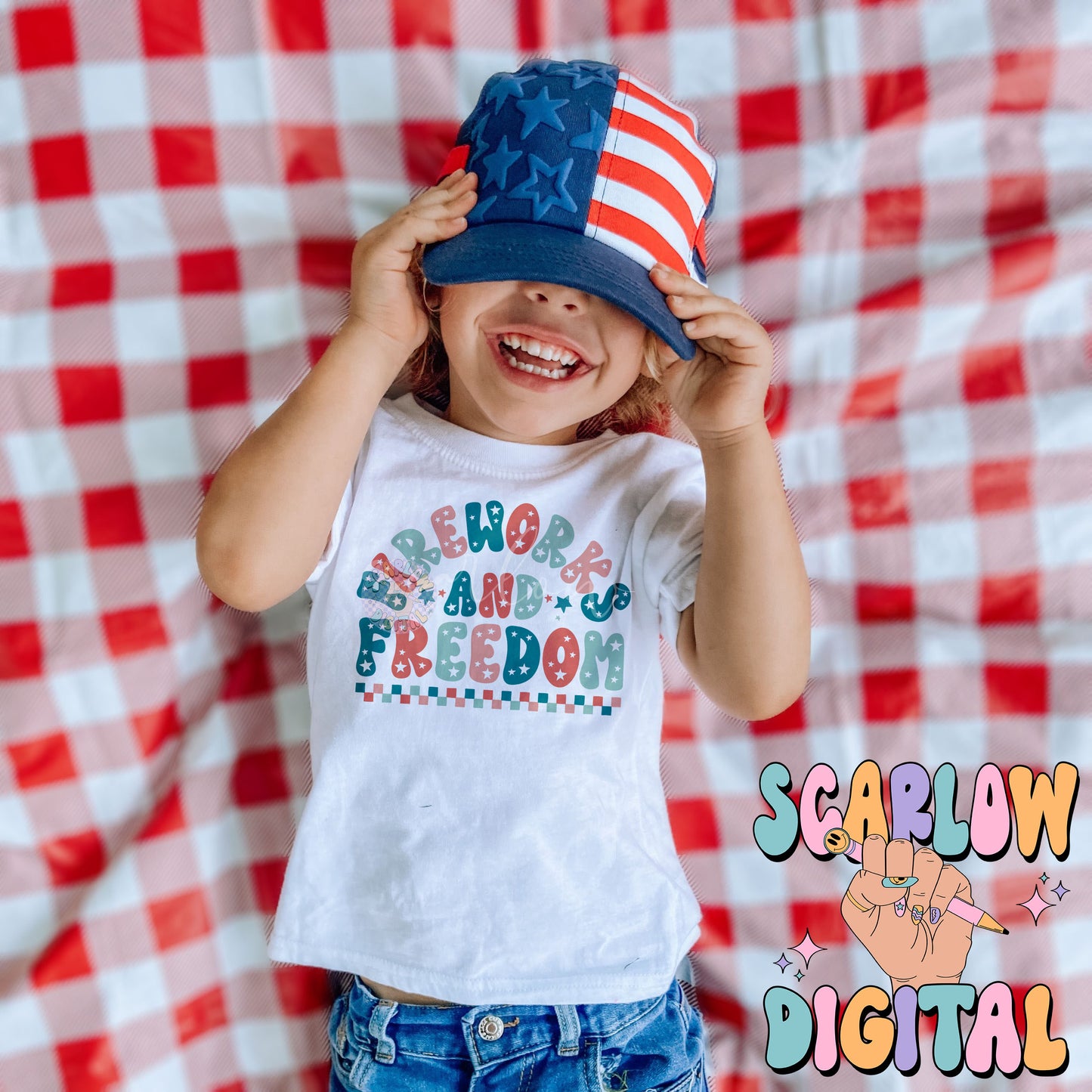 Fireworks and Freedom PNG-Fourth of July Sublimation Digital Design Download-patriotic png, stars png, red white blue png, USA png designs