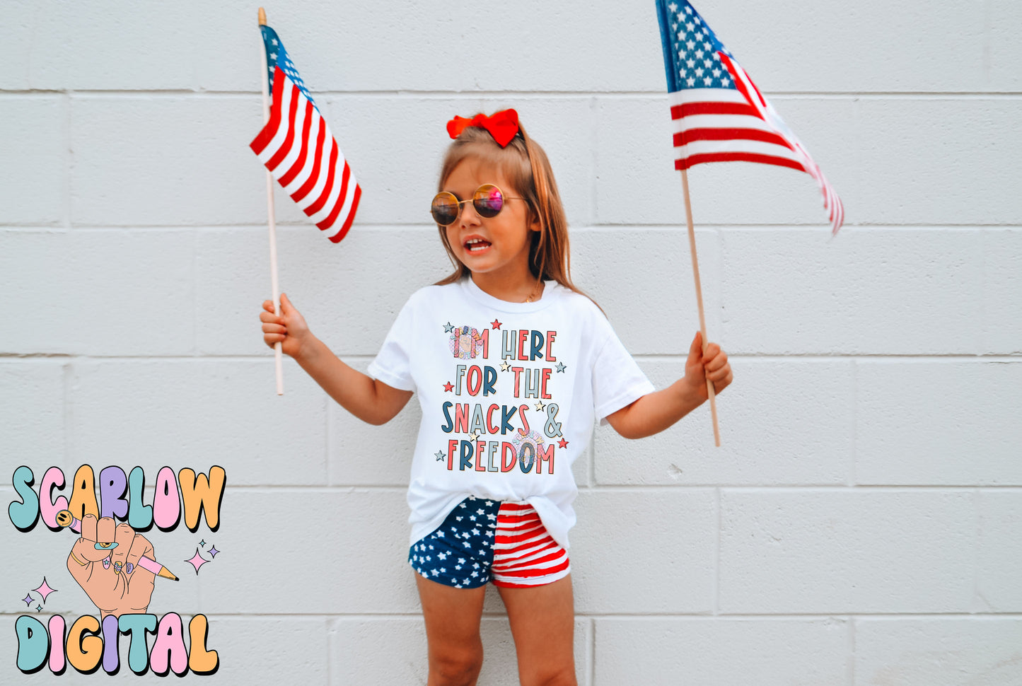 I'm Here For The Snacks and Freedom July 4th PNG sublimation Design Download, red white and blue png, Independence Day png, Fourth of July