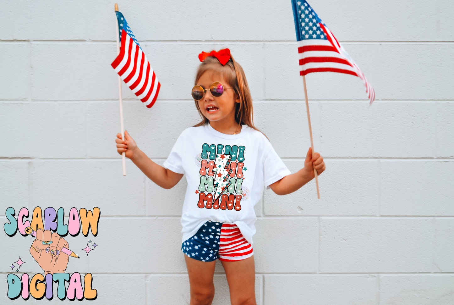Patriotic Mini PNG-July 4th Sublimation Digital Design