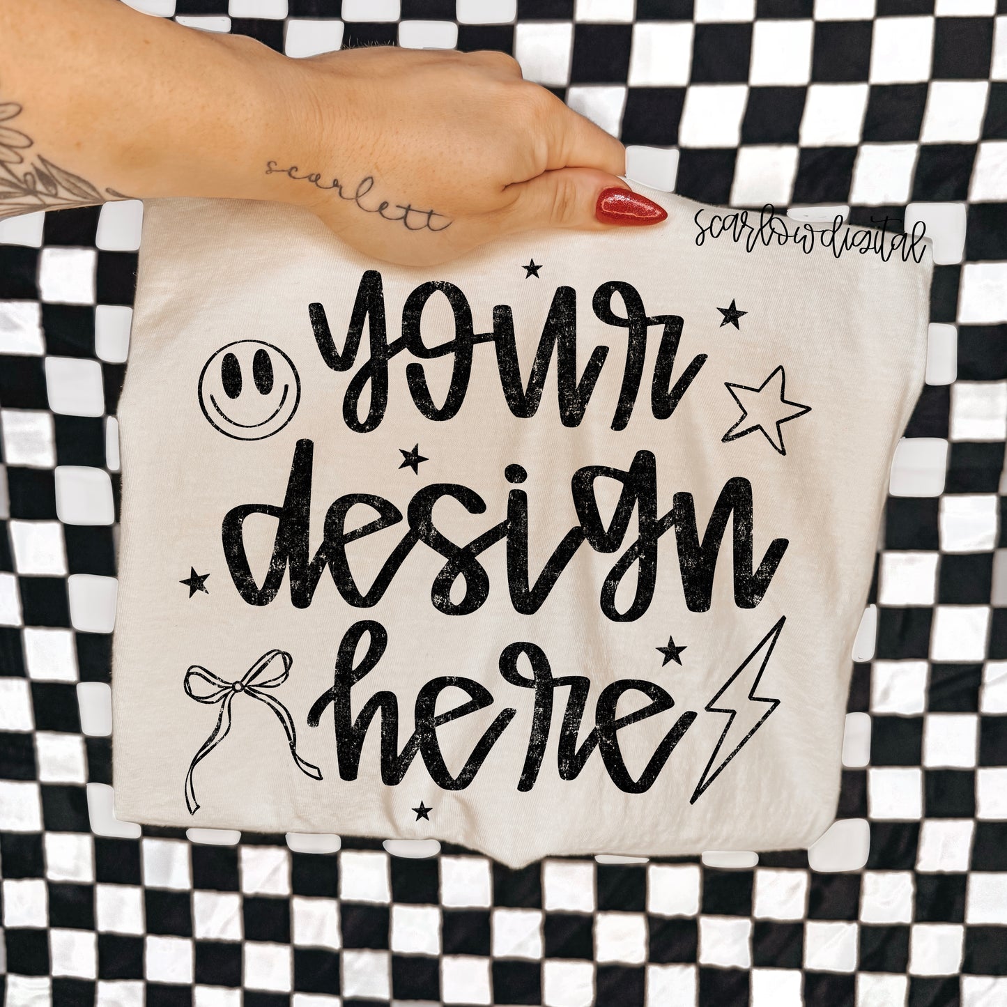 Comfort Colors Ivory Tshirt Mockup