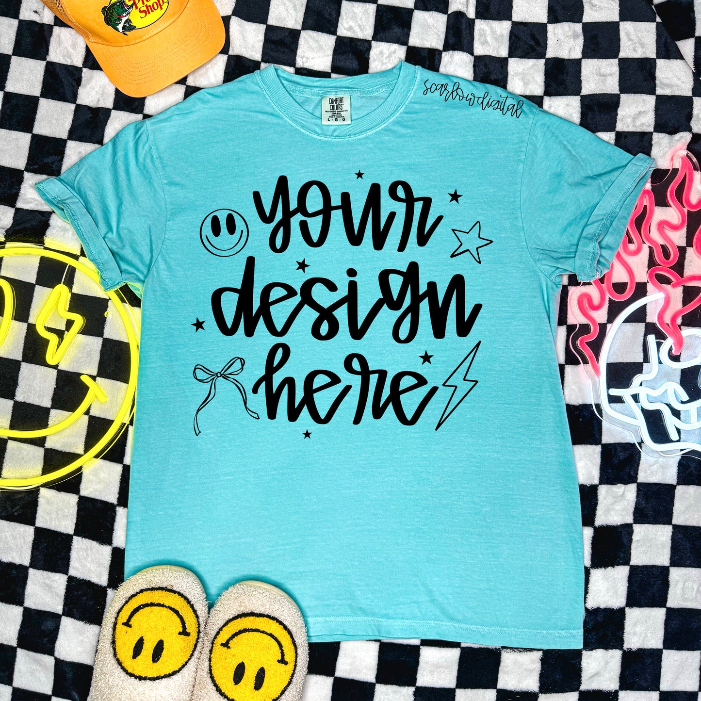 Comfort Colors Chalky Mint Tshirt Mockup