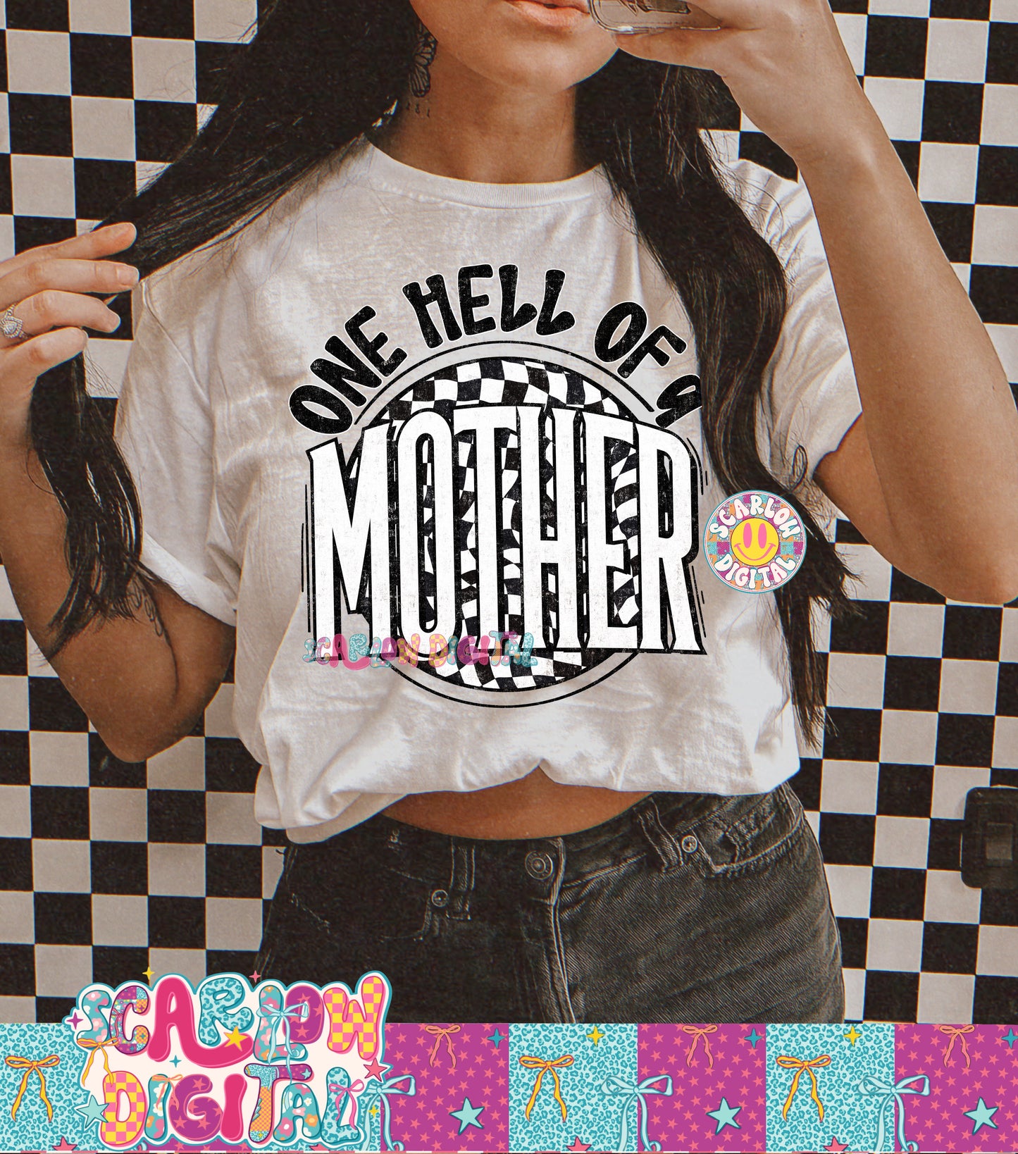 One Hell of a Mother PNG Digital Design