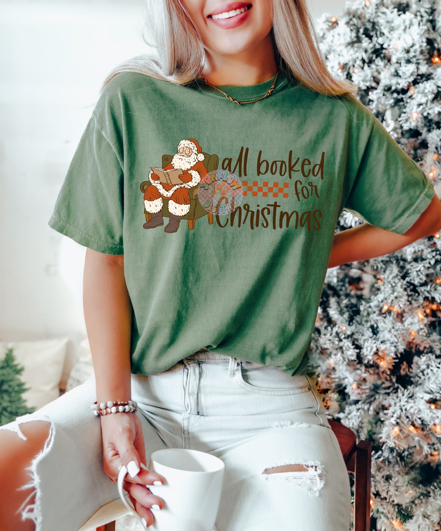 All Booked For Christmas PNG Digital Design