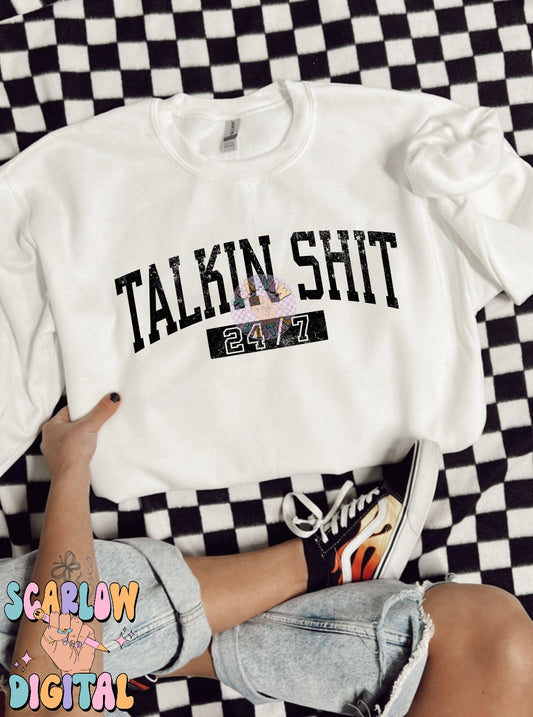 Talkin Shit 24/7 PNG Digital Design Download