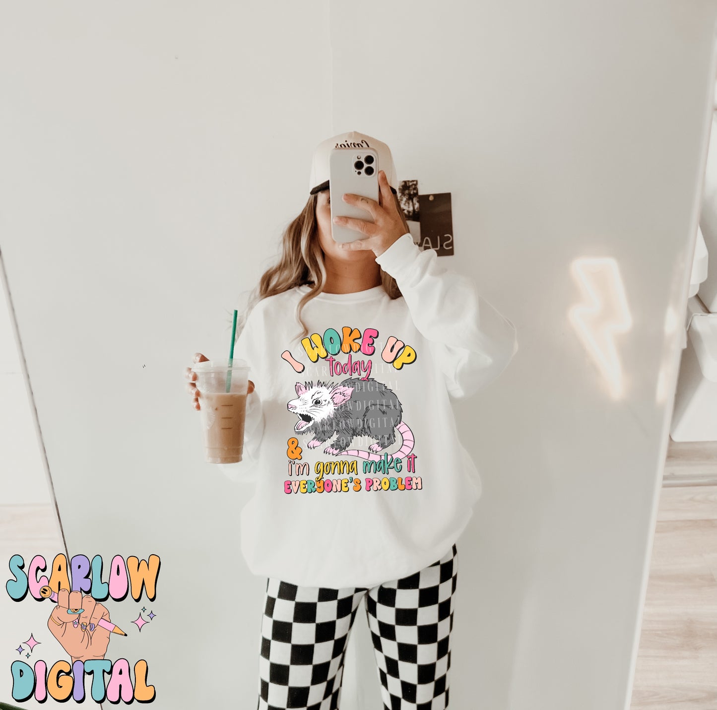 I Woke Up Today and I'm Gonna Make it Everyone's Problem PNG Digital Design