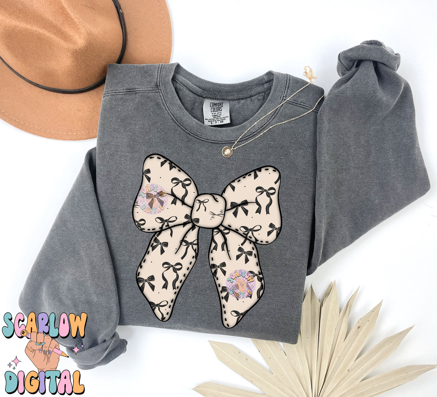 Patterned Bow PNG Digital Design Download, girly bows png, coquette png designs, coquette bow png, girly designs