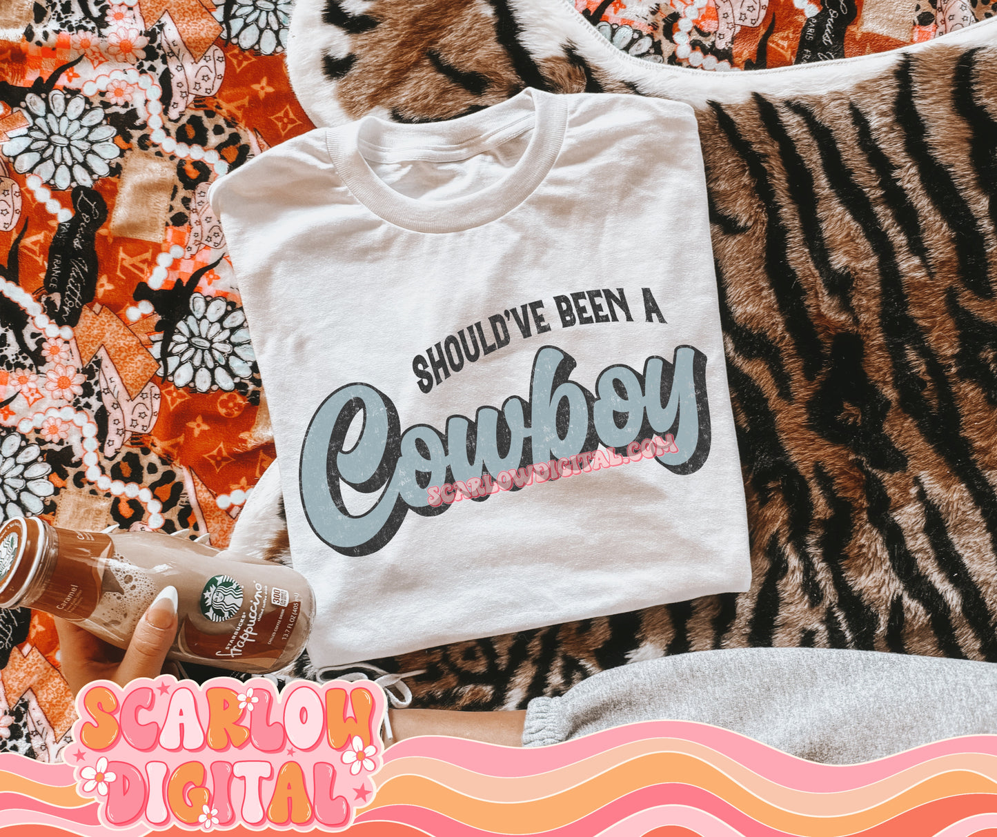 Should've Been a Cowboy PNG Digital Design