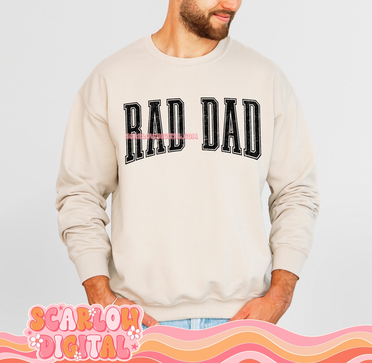 Rad Dad PNG Digital Design