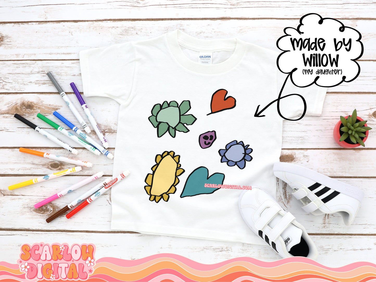 Willow's Doodles: Made By My Daughter - PNG Digital Design