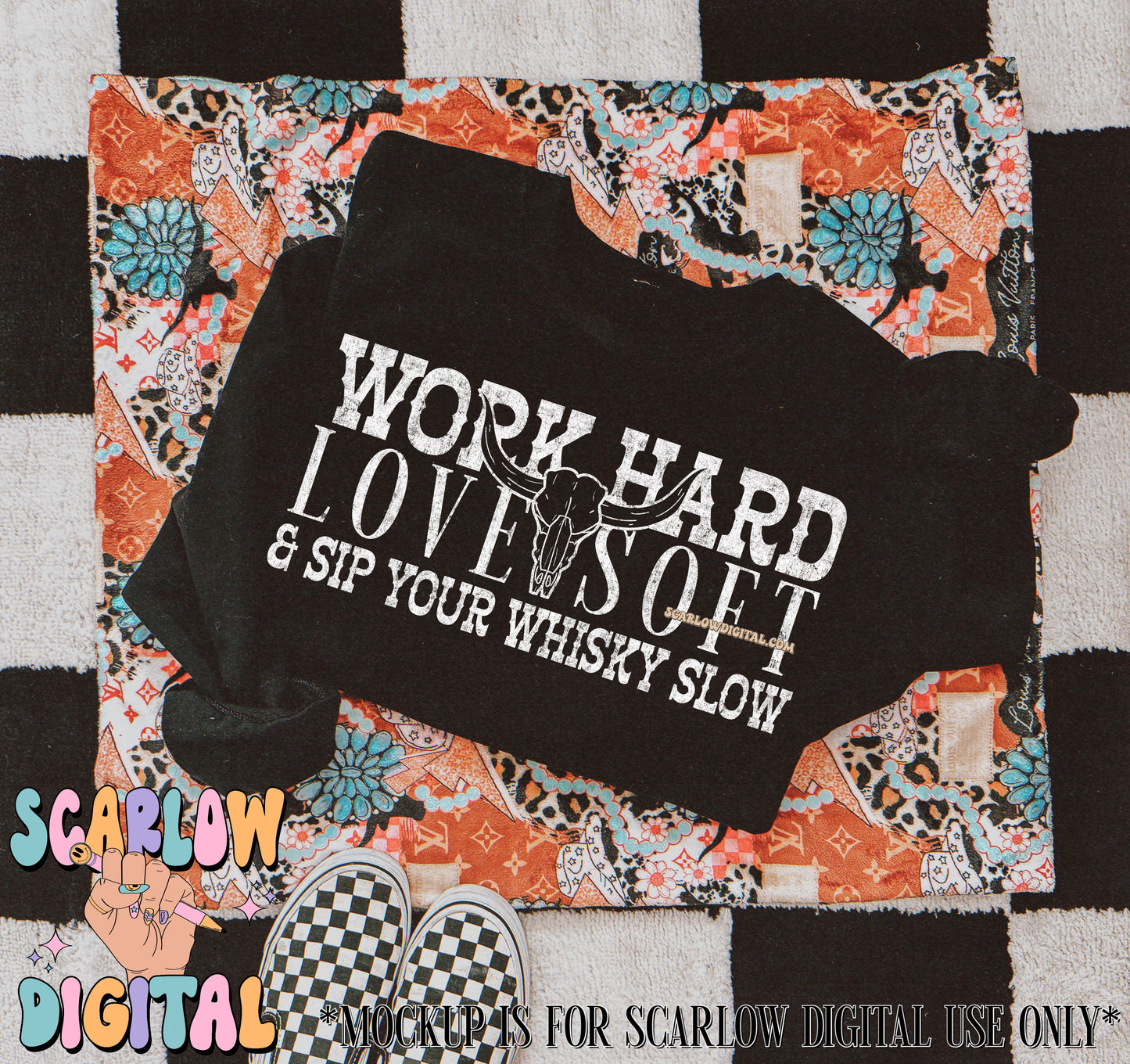 Work Hard Love Soft PNG Digital Design