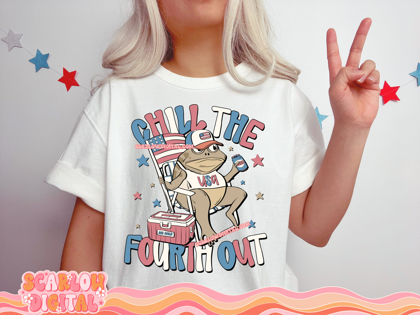 Chill the Fourth Out PNG Digital Design