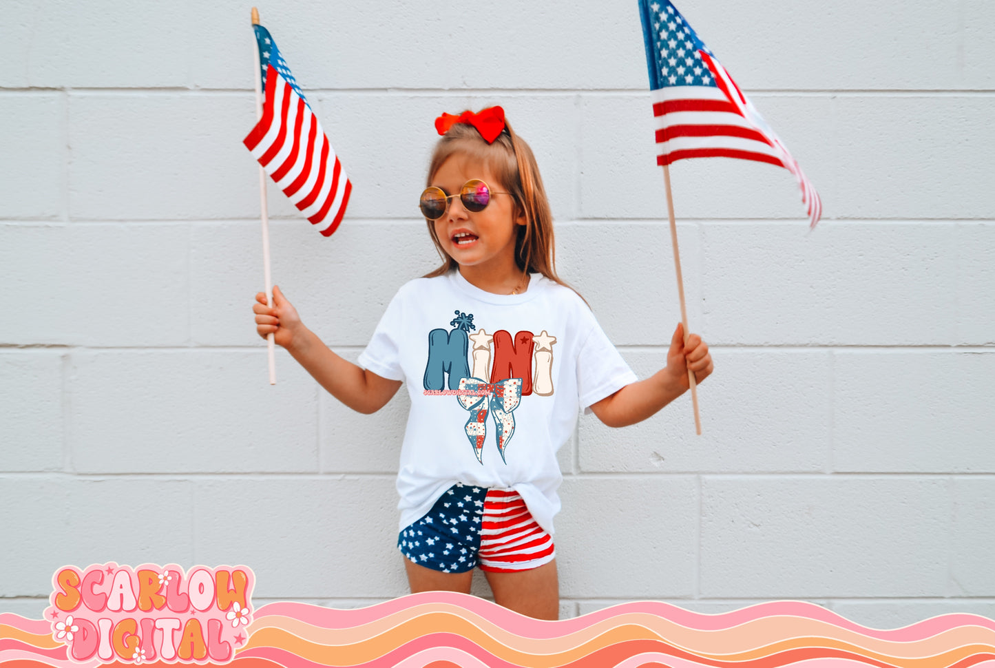 Patriotic Mini PNG Digital Design