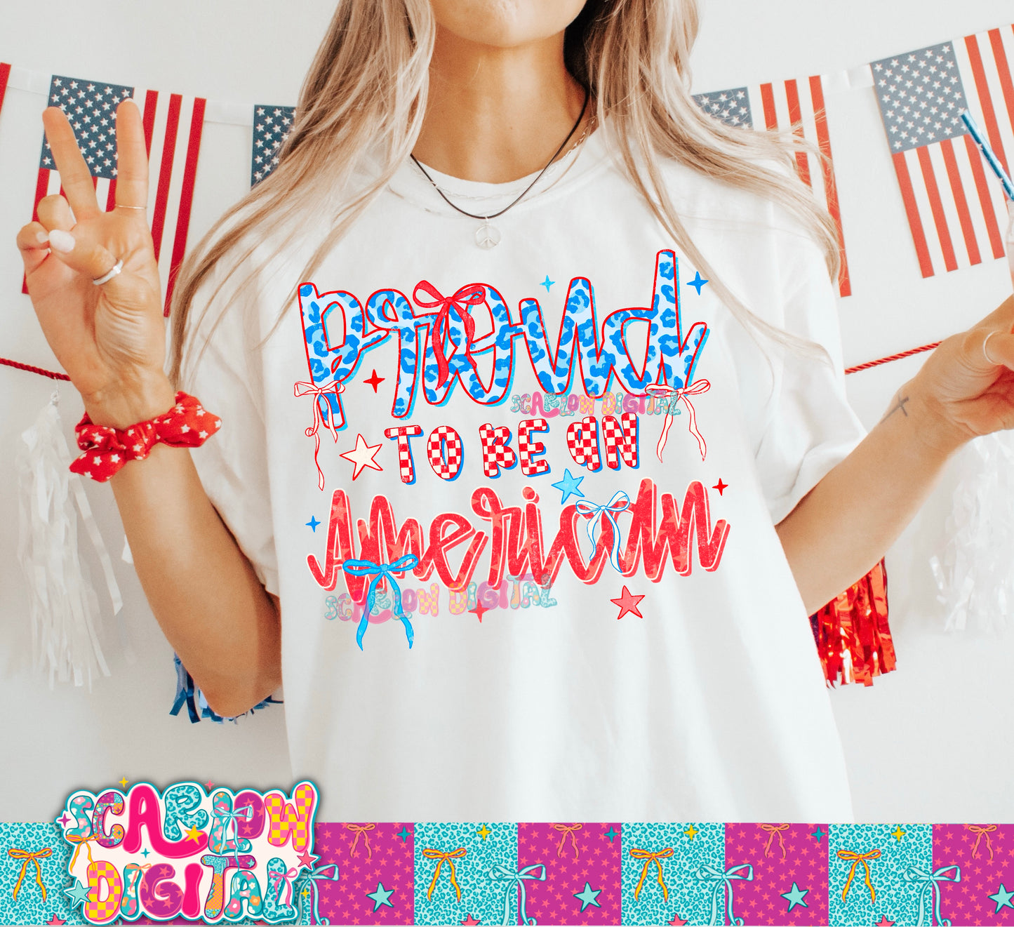 Proud to be an American PNG Digital Design