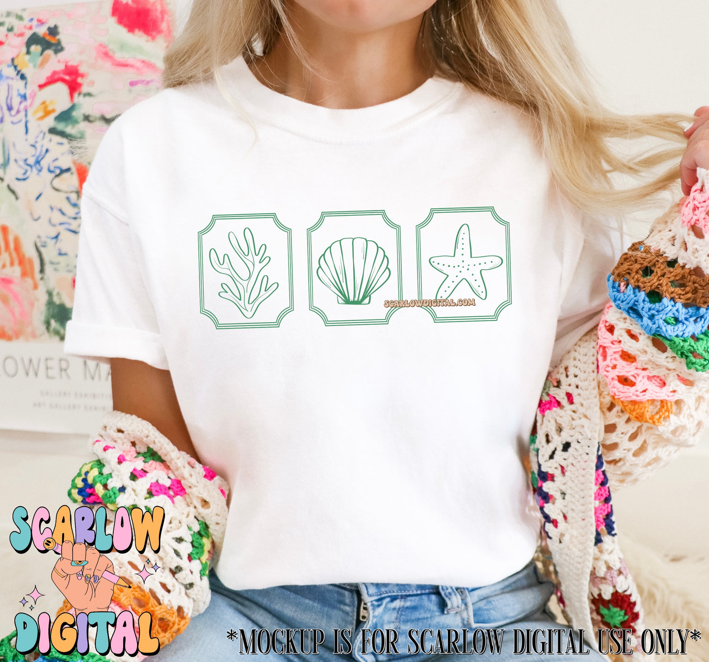 Sea Shells PNG Digital Design