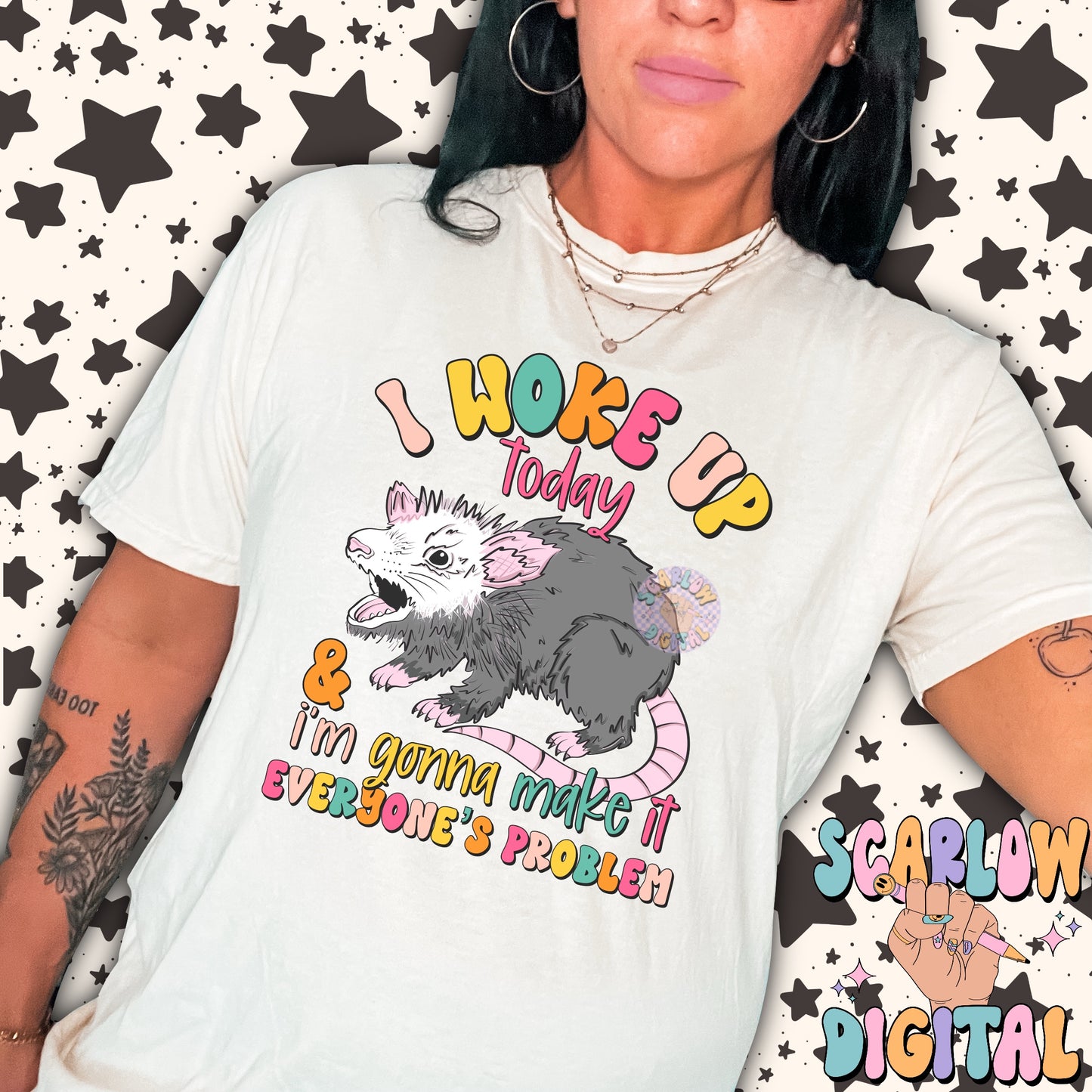 I Woke Up Today and I'm Gonna Make it Everyone's Problem PNG Digital Design