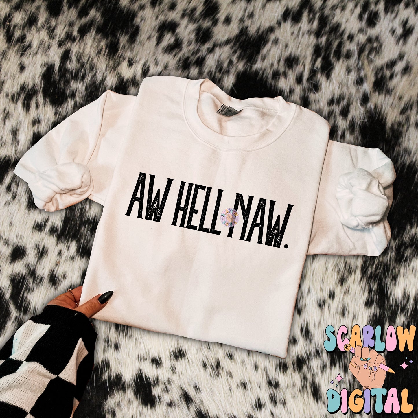 Aw Hell Naw PNG Digital Design, sarcastic png, funny png, adult humor, western png, png for adults, grunge png, edgy png, minimalist png