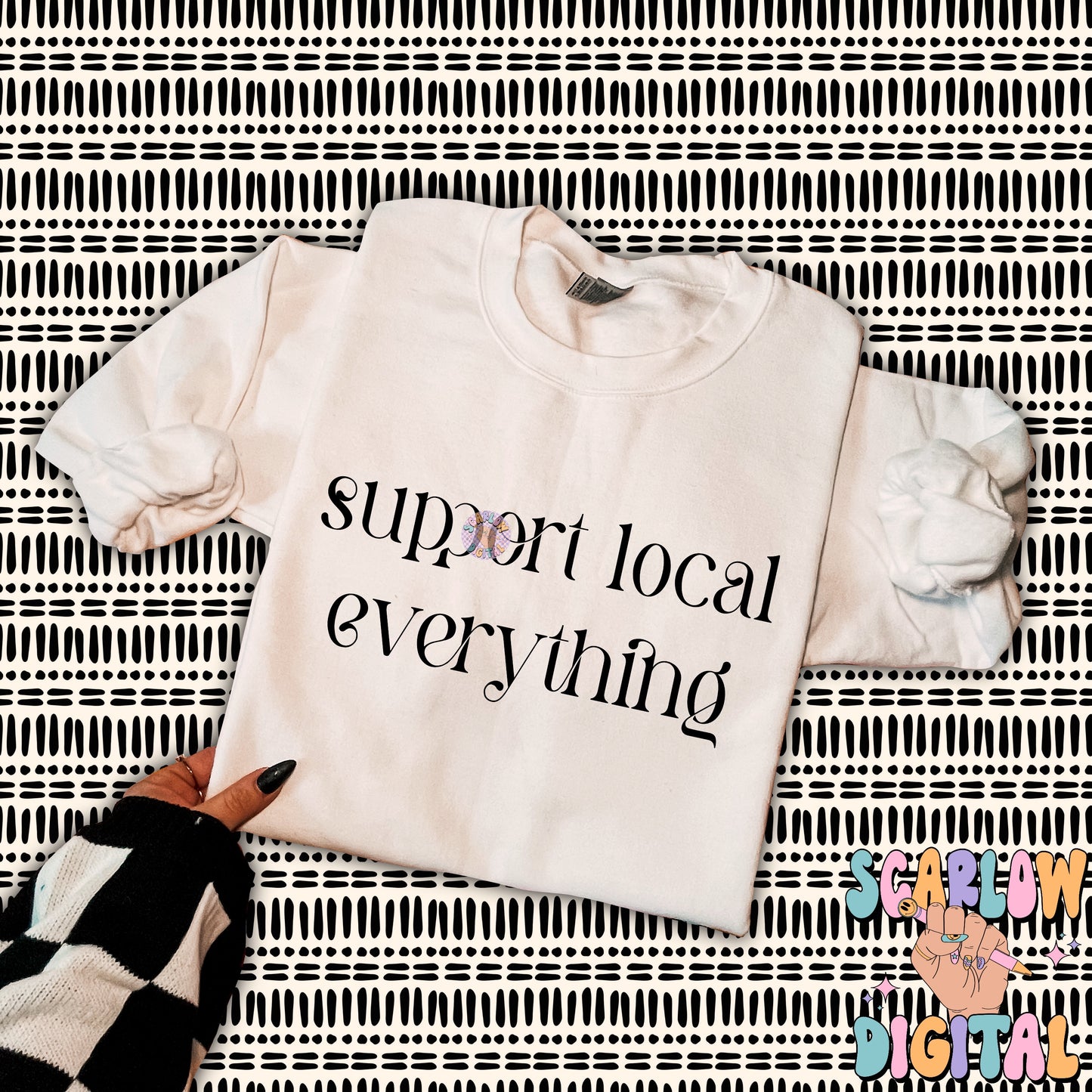 Support Local Everything PNG Digital Design