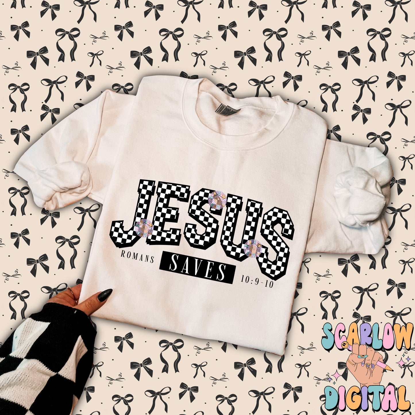 Jesus Saves PNG Digital Design