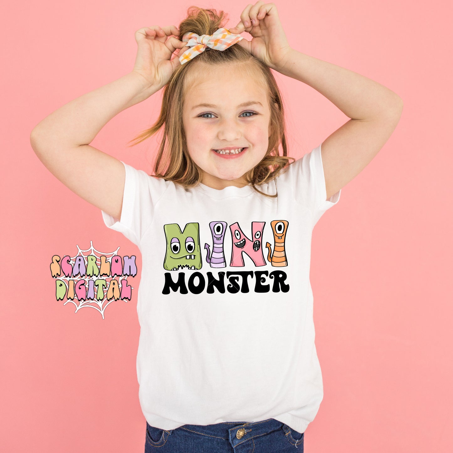 Mini Monster PNG-Halloween Sublimation Digital Design Download-spooky season png, kids halloween png, png for kids, trendy png, scary png