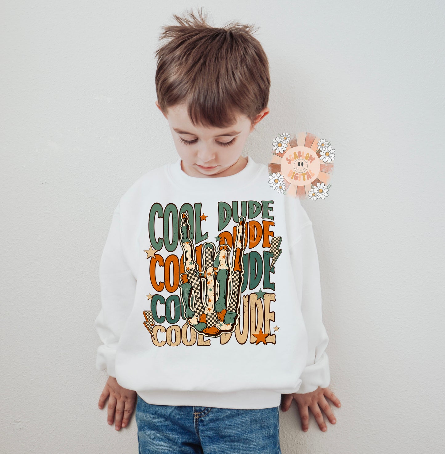 Cool Dude PNG-Rocker Sublimation Digital Design Download-boy png, png for boys, edgy png, grunge png, skeleton png, vintage png, retro png