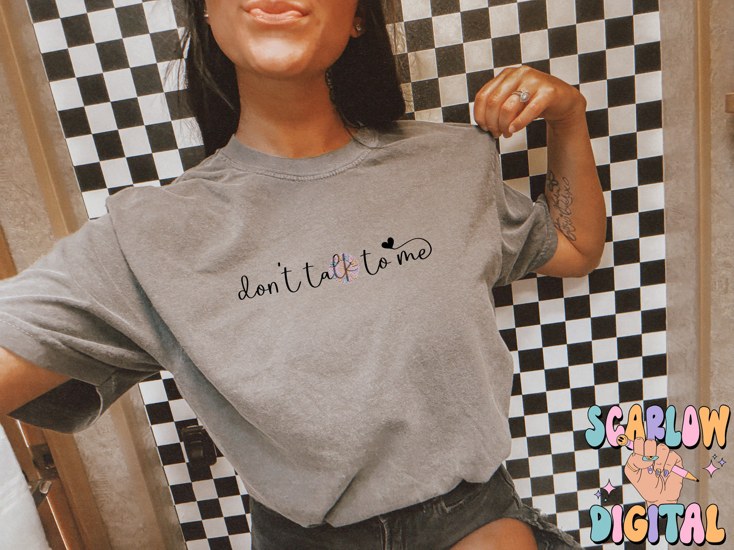 Don't Talk to Me PNG Digital Design, sarcastic png, funny png, adult humor, anti-social png, png for adults, grunge png, edgy humor png