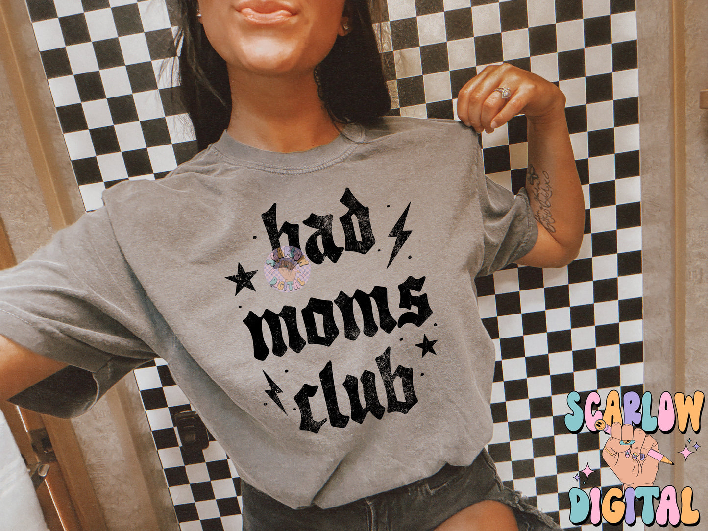 Bad Moms Club PNG Digital Design