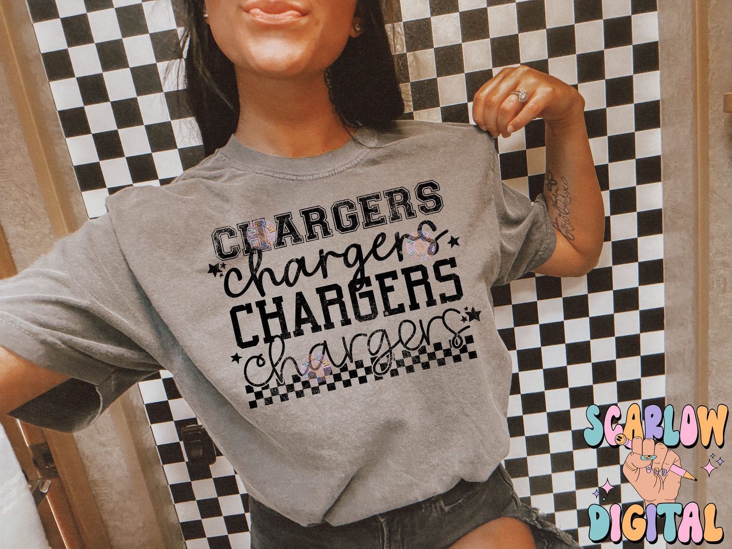 Chargers PNG Digital Design Download