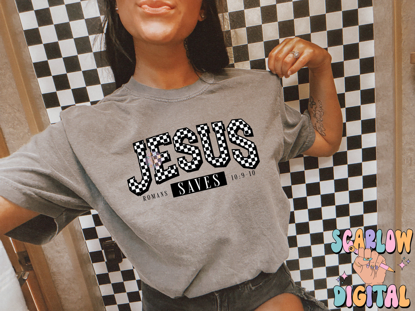 Jesus Saves PNG Digital Design