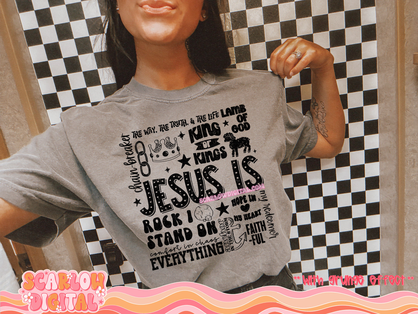 Jesus Is PNG Digital Design