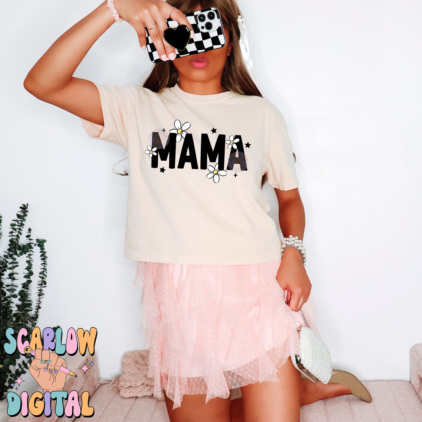 Mama PNG Digital Design Download, daisies png, png for moms, mommy and me png, mama mini png, flowers png, floral mama png, cute mama png