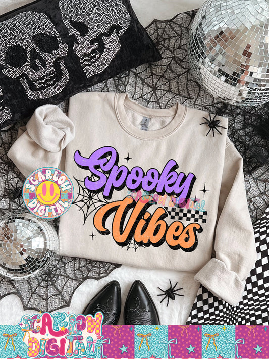Spooky Vibes PNG Digital Design