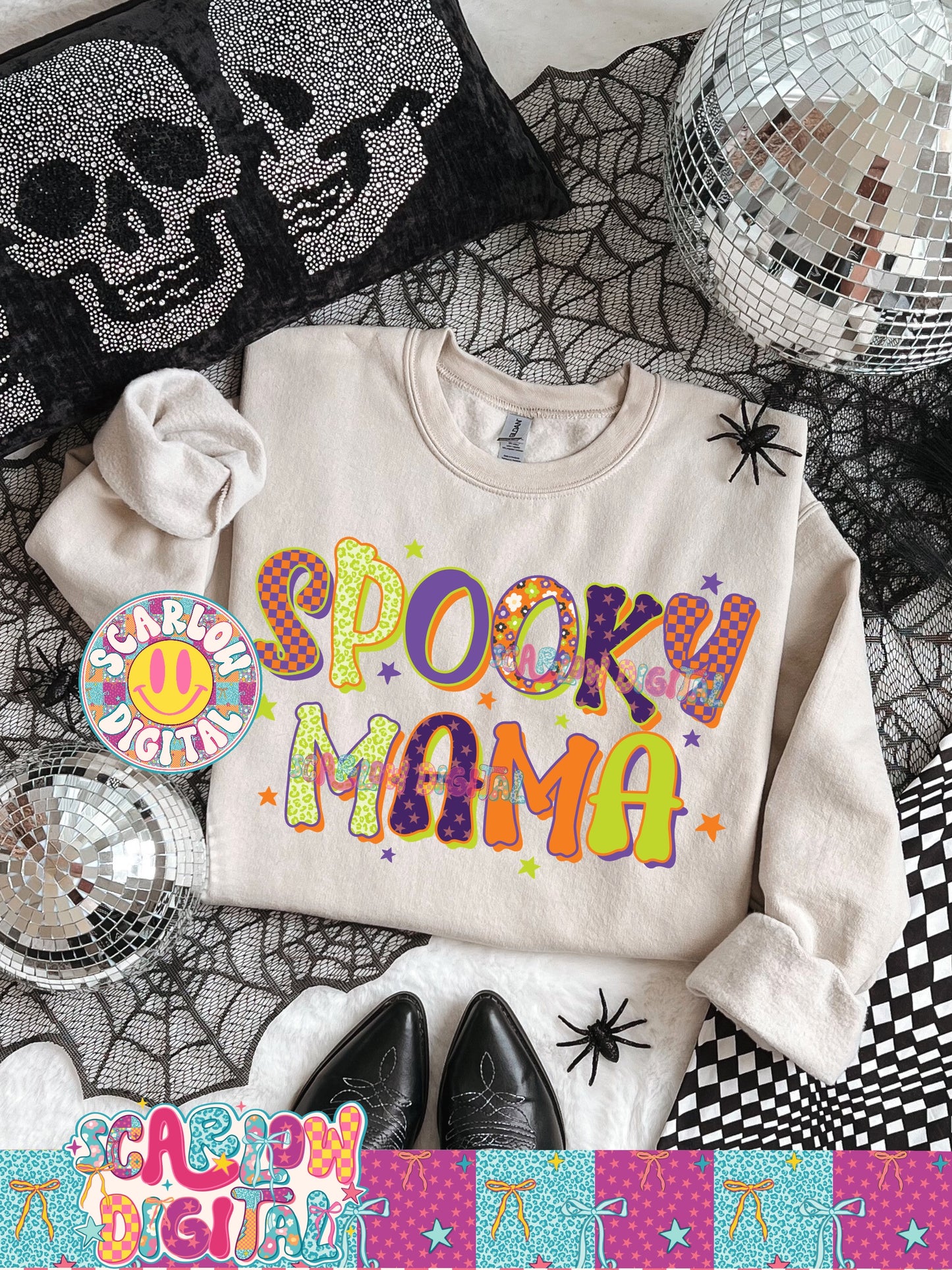 Spooky Mama PNG Digital Design