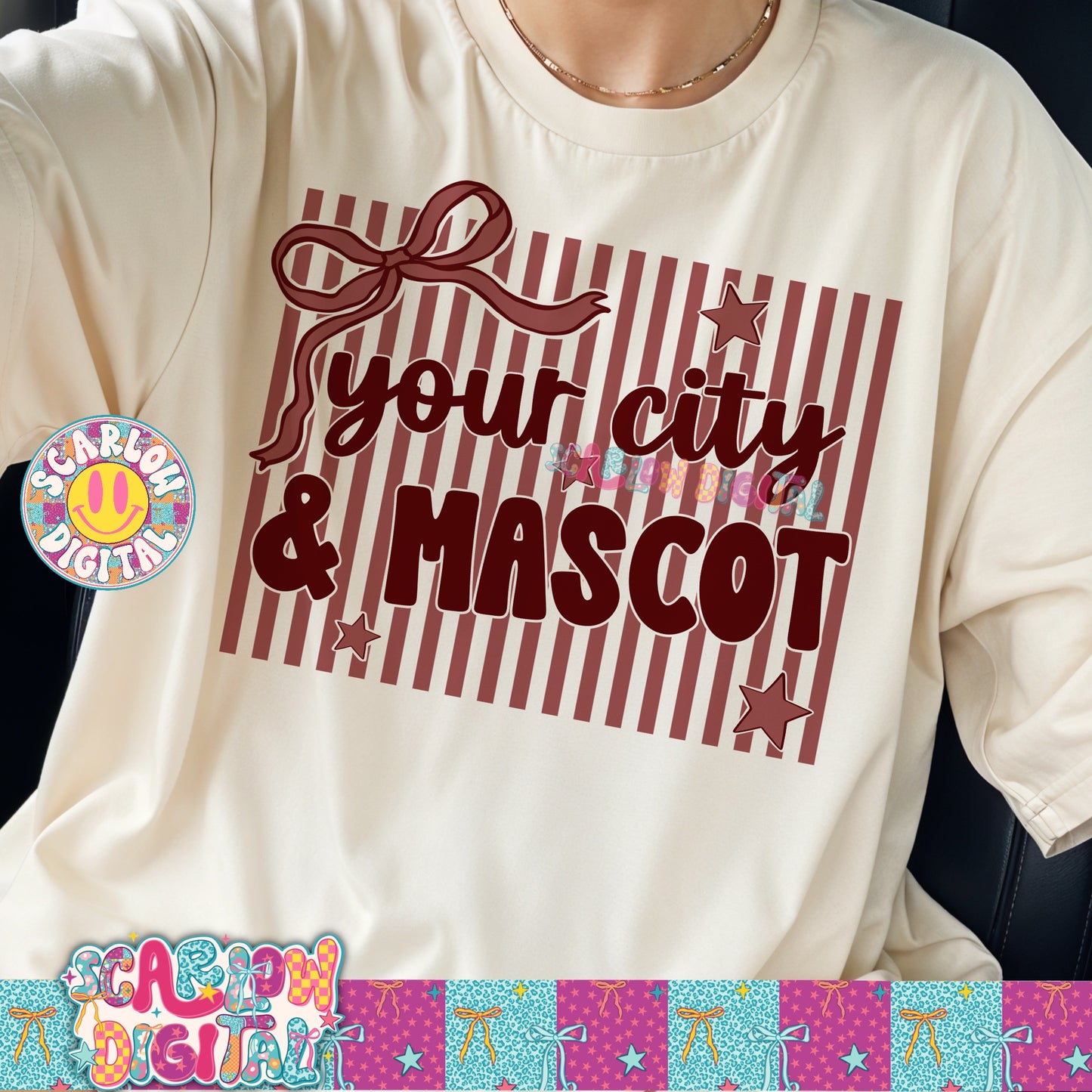 Maroon Mascot Custom Design - REVIEW DESCRIPTION BEFORE PURCHASING