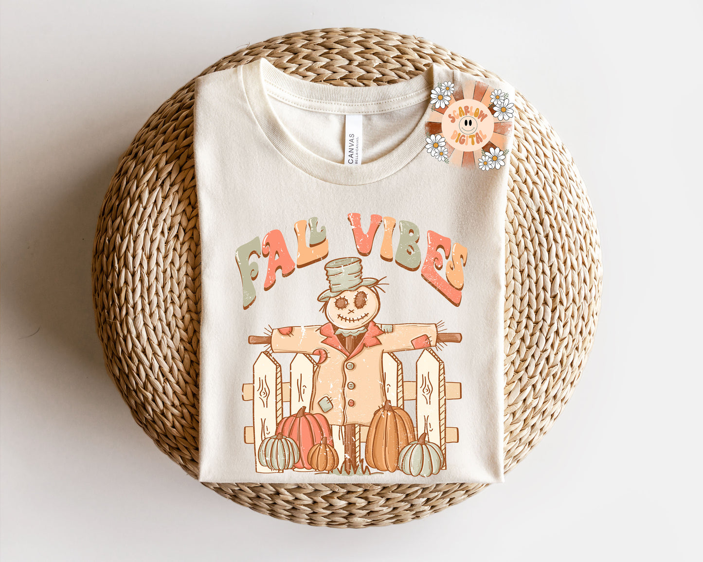 Fall Vibes PNG-Autumn Sublimation Digital Design Download-scarecrow png, pumpkin png, fall season png, boho fall png, halloween png designs