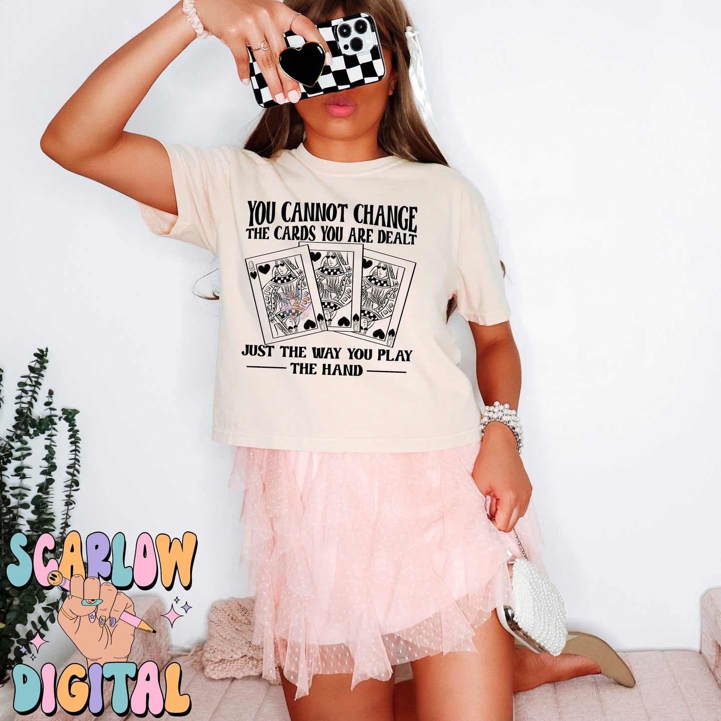 You Cannot Change The Cards You Are Dealt PNG Digital Design