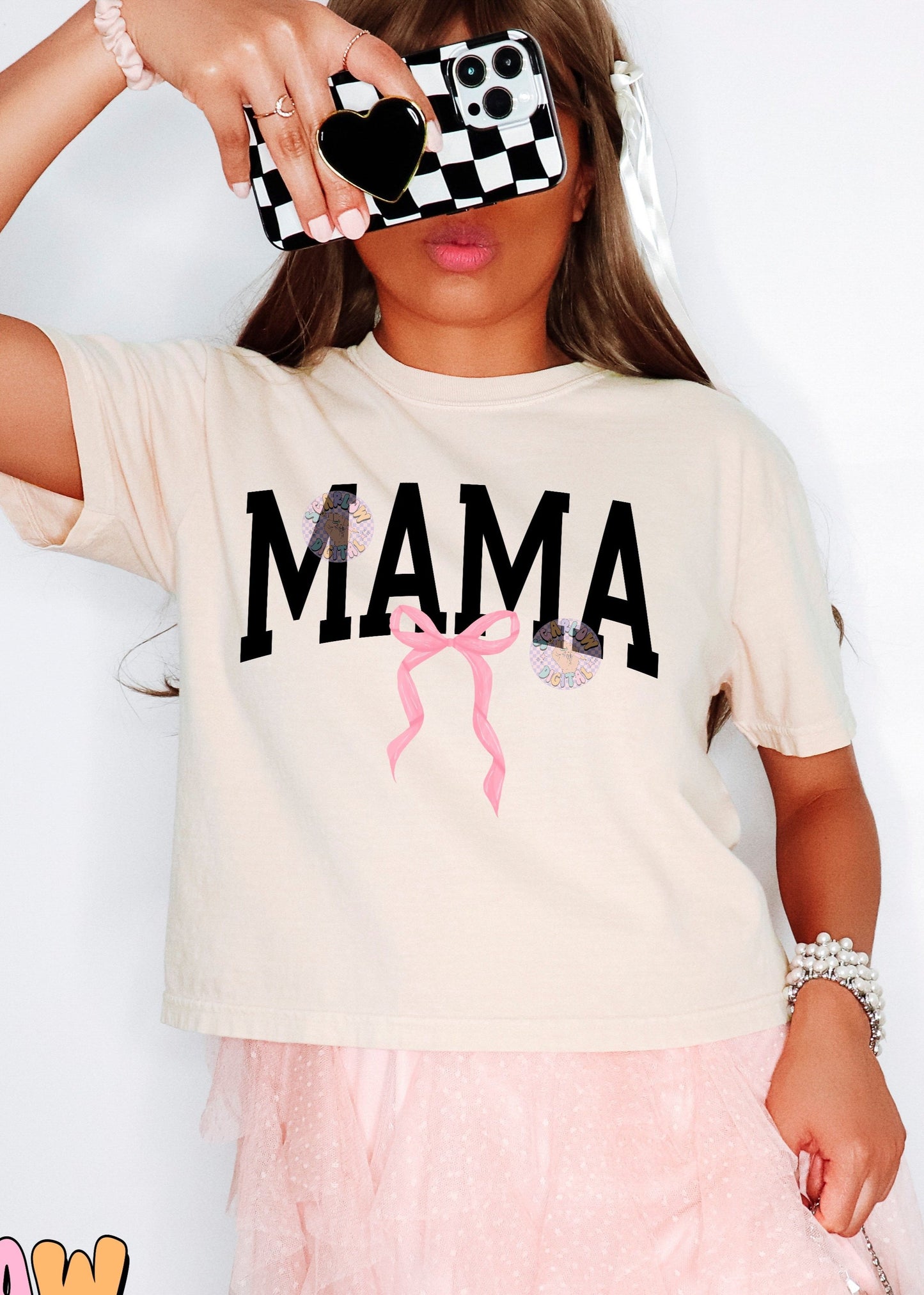 Mama Bow PNG Digital Design Download