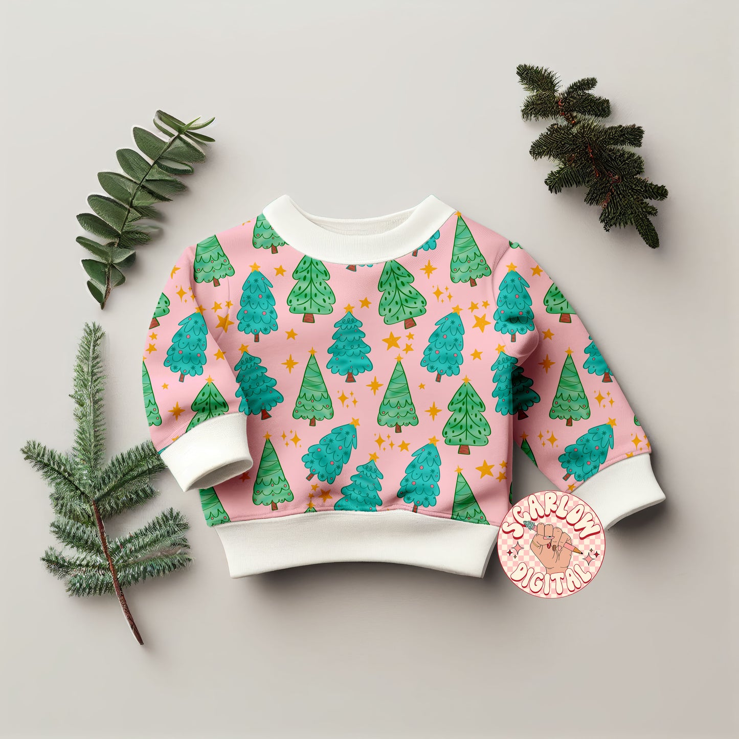 Christmas Trees Seamless Pattern Sublimation Digital Design Download, christmas seamless, girl christmas seamless, pastel christmas seamless