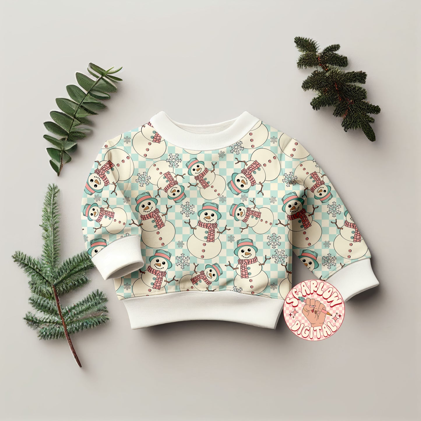 Snowman Seamless Pattern-Winter Sublimation Digital Design Download-christmas seamless, girly seamless, snowflake seamless, winter designs