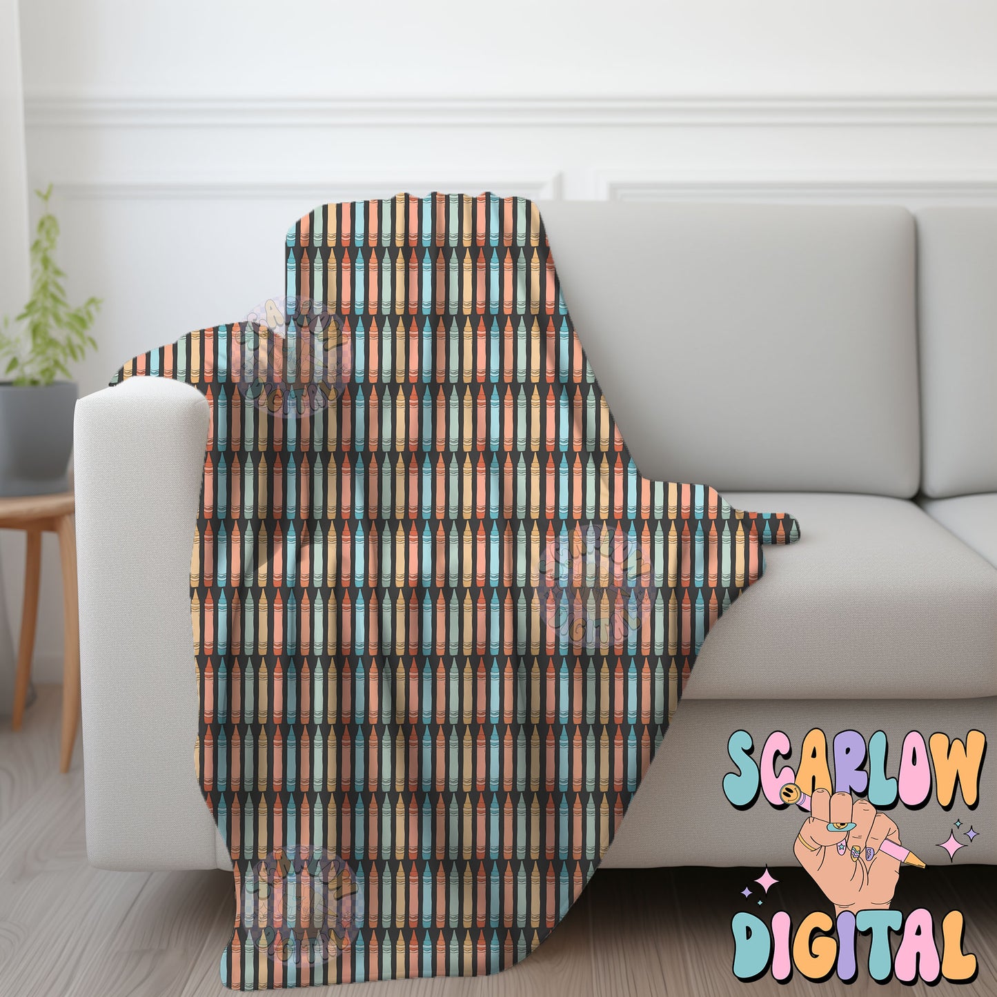 Crayons Seamless Pattern Digital Design Download, back to school digital paper, boy school seamless print, colorful teacher seamless designs