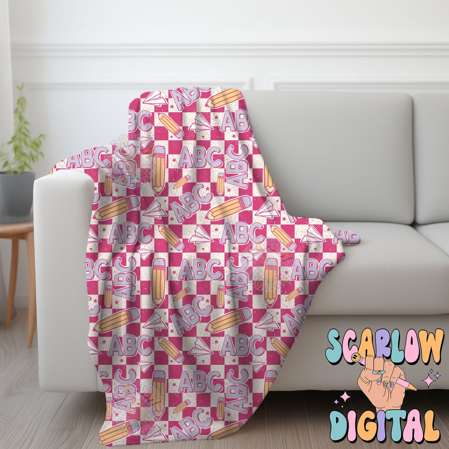 Back to School Seamless Pattern Digital Design