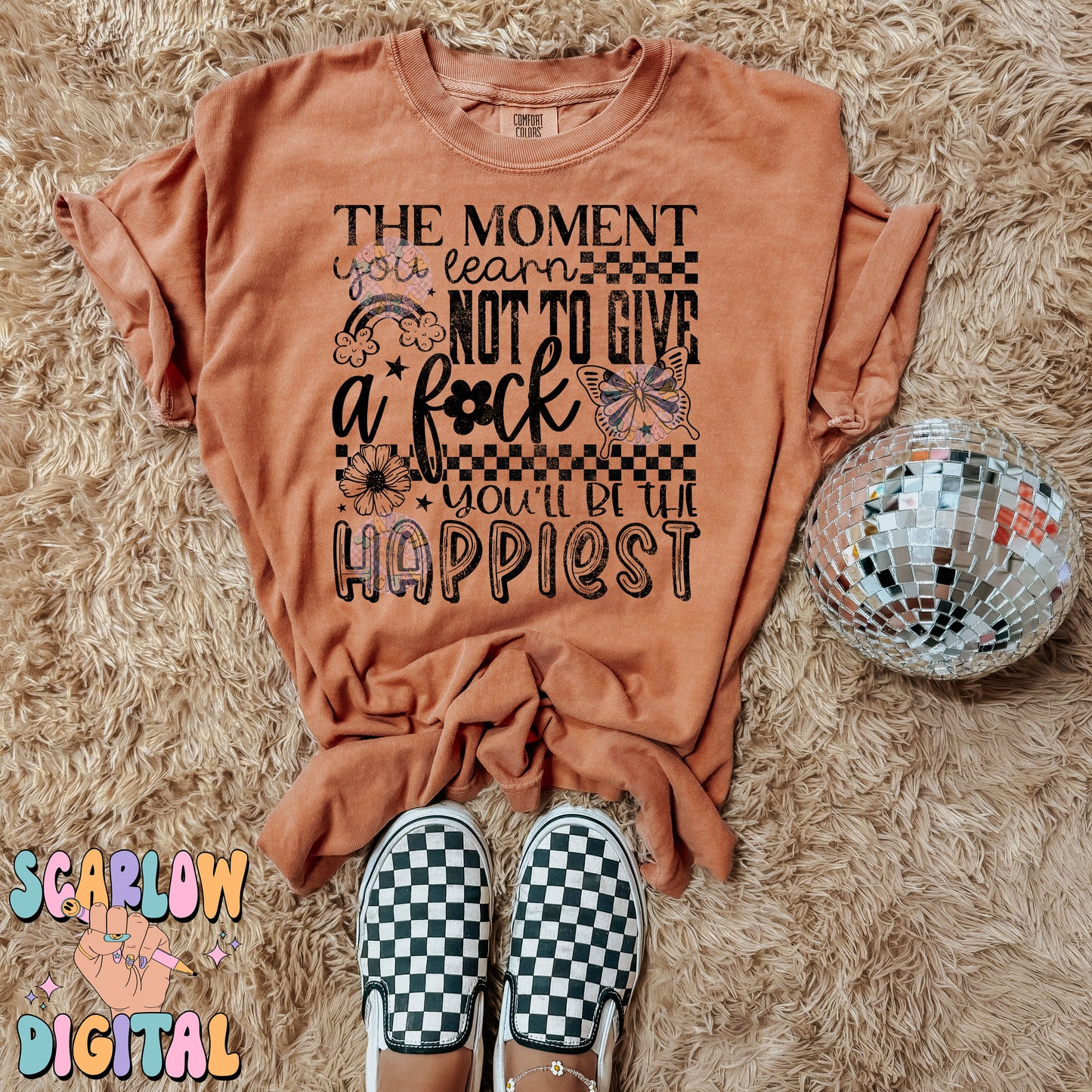 You'll Be The Happiest PNG Digital Design Download, snarky png, crude humor png, positivity png, motivational png, grunge png, checkers png