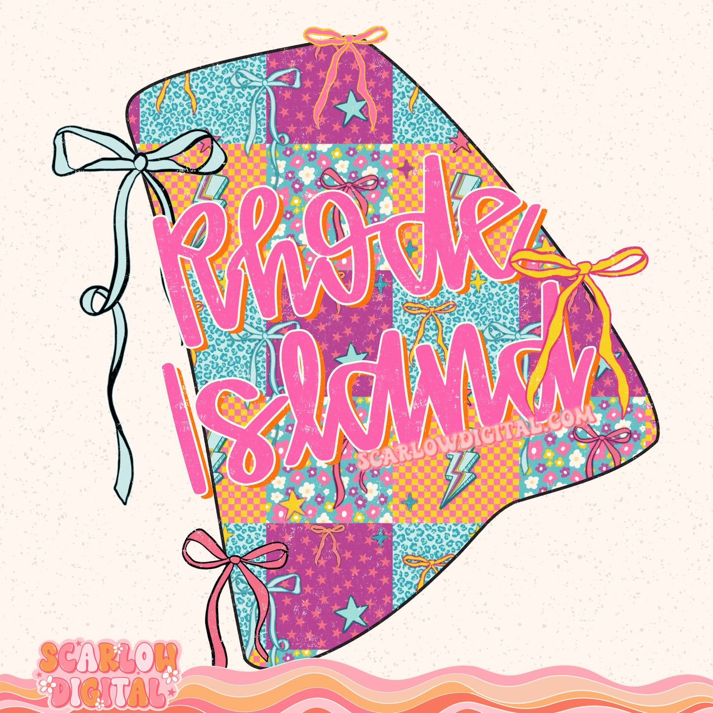 Rhode Island PNG Digital Design