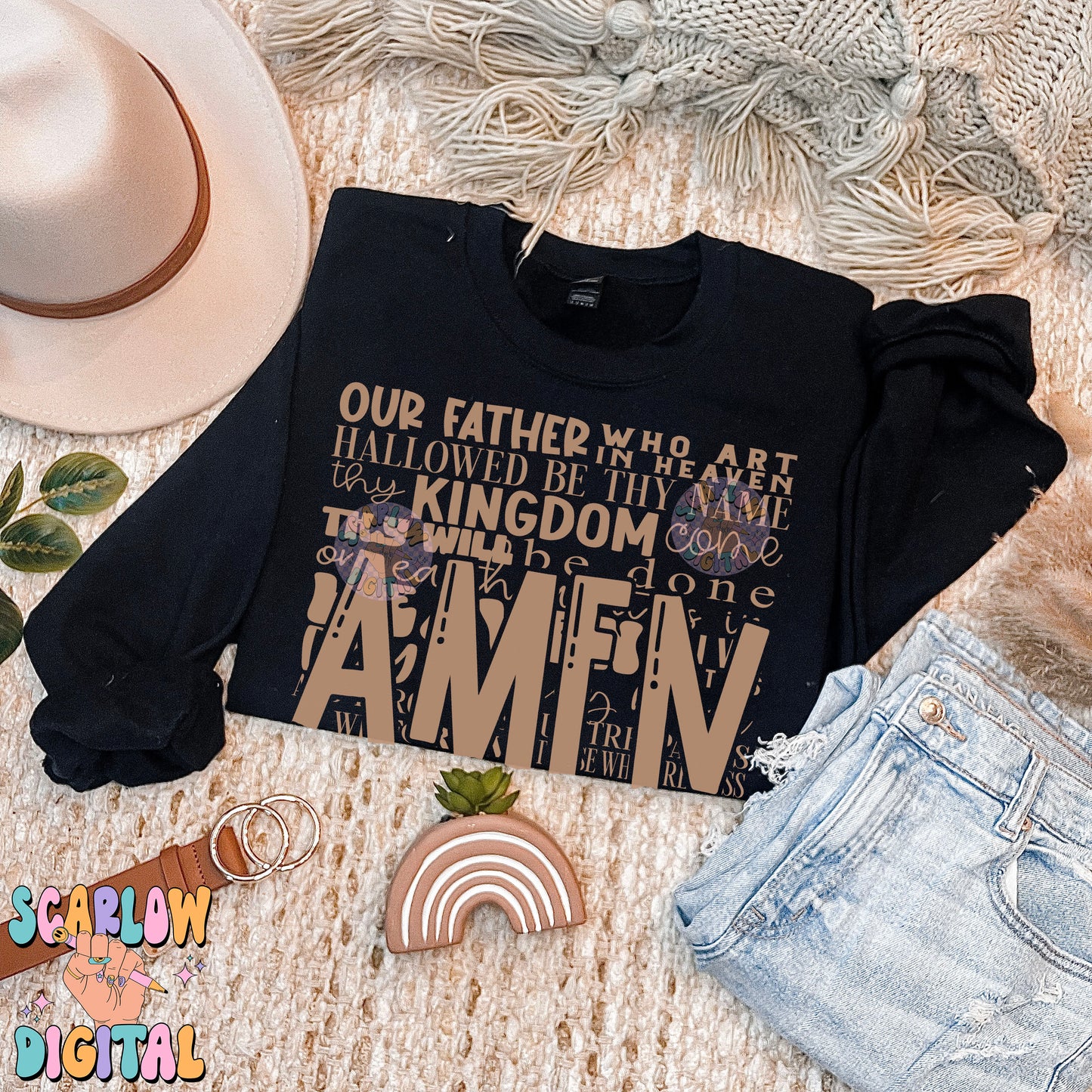 The Lord's Prayer PNG Digital Design