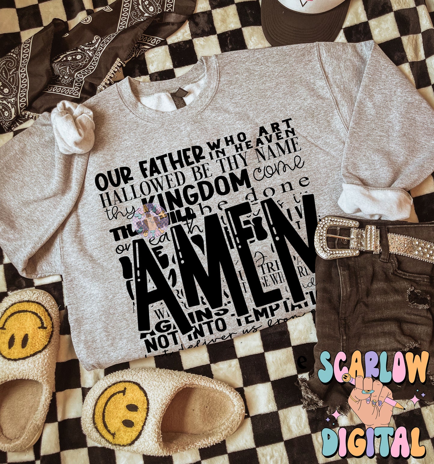 The Lord's Prayer PNG Digital Design